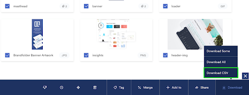 View of metasheets and bulk metadata