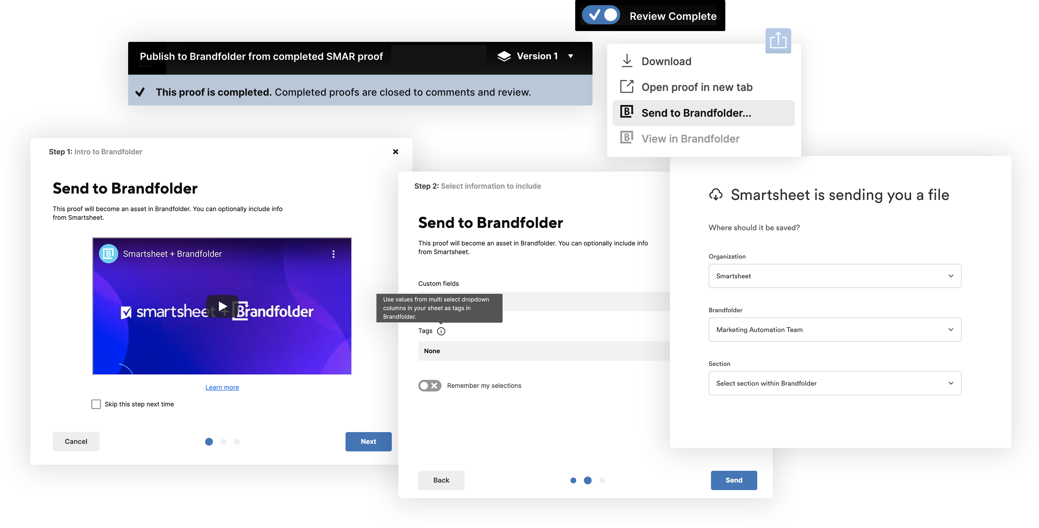 Publish proof assets to Brandfolder